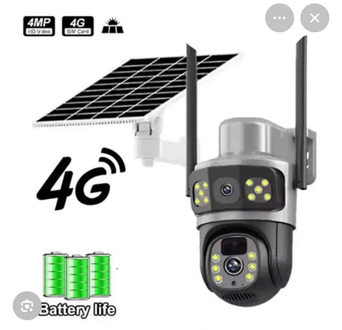Cámara Solar Doble Lente Micro SD - Seguridad 24/7